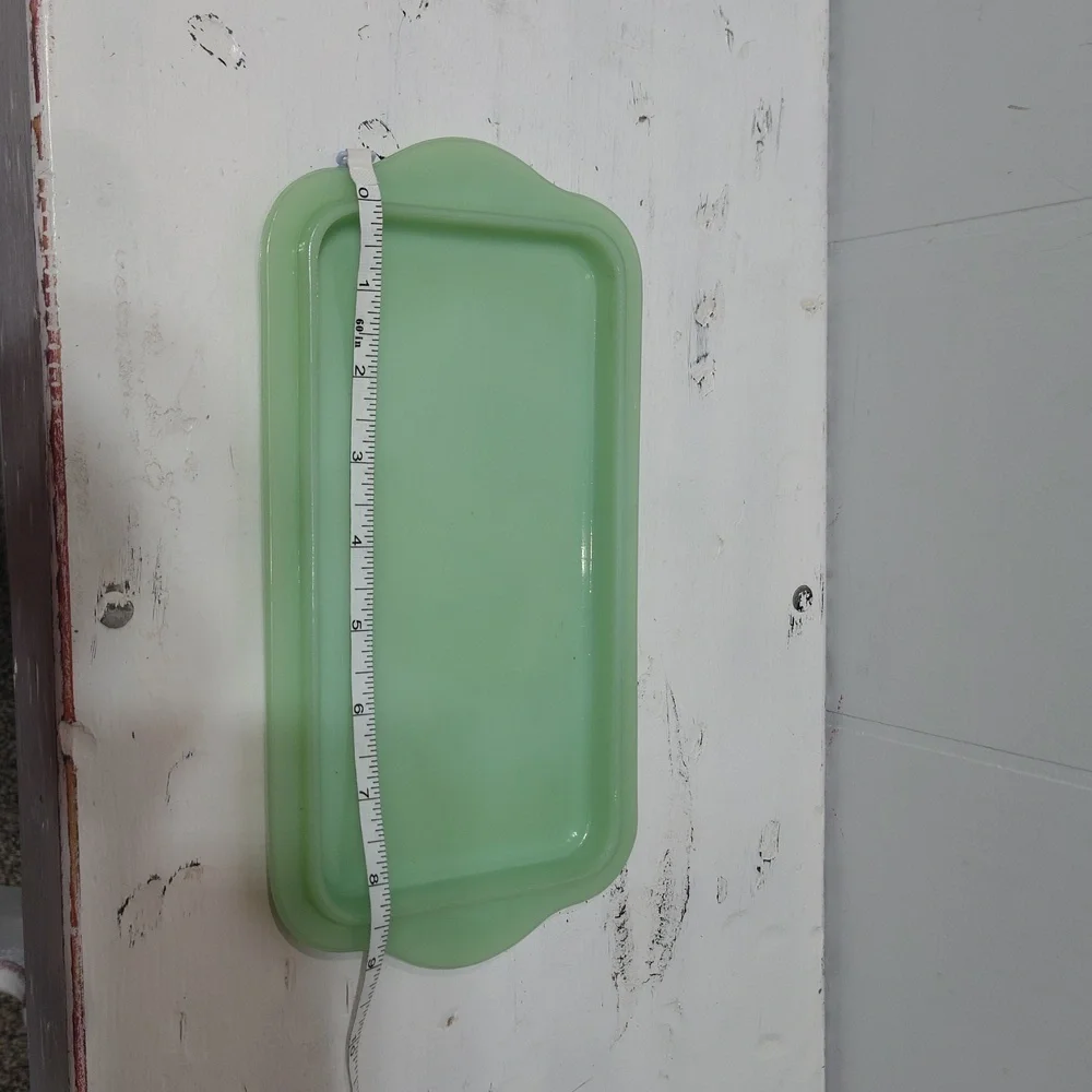 Philbe Fire-King Jadeite Refrigerator Dish Lid Rectangular Tray‎ 10”